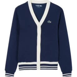 Pull Lacoste Cardigan Windstopper Marine Farine