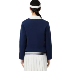 Pull Lacoste Cardigan Windstopper Marine Farine