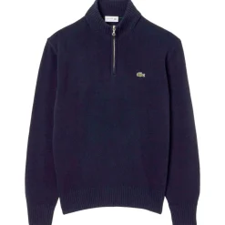 Pull Lacoste Classic Wool 1/4 Zip Marine