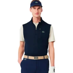Pull Lacoste Midlayers 1/4 Zip Sleeveless Marine