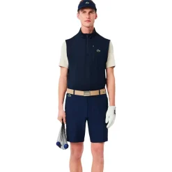 Pull Lacoste Midlayers 1/4 Zip Sleeveless Marine