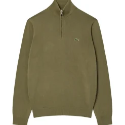 Pull Lacoste Sportswear Classic 1/4 Zip Kaki