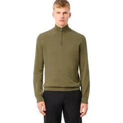 Pull Lacoste Sportswear Classic 1/4 Zip Kaki
