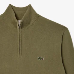 Pull Lacoste Sportswear Classic 1/4 Zip Kaki