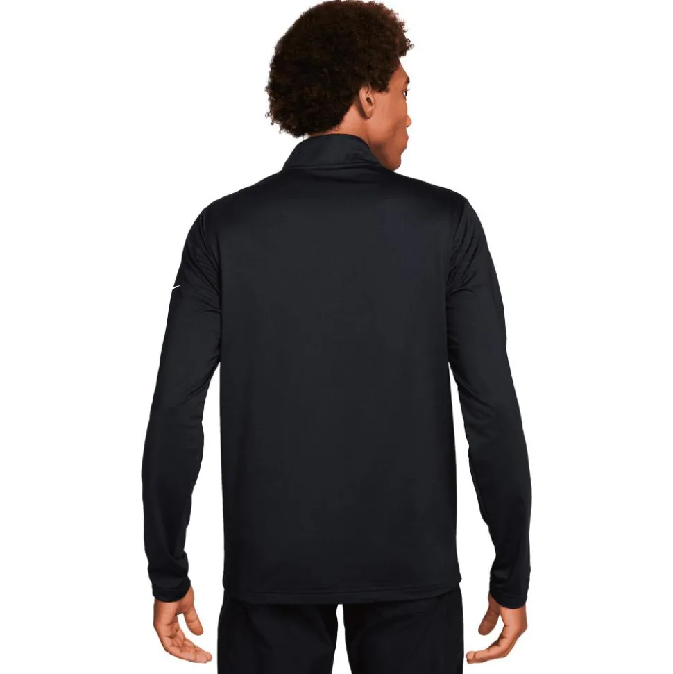 Pull Nike Dri Fit Victory Half Zip Top Black White