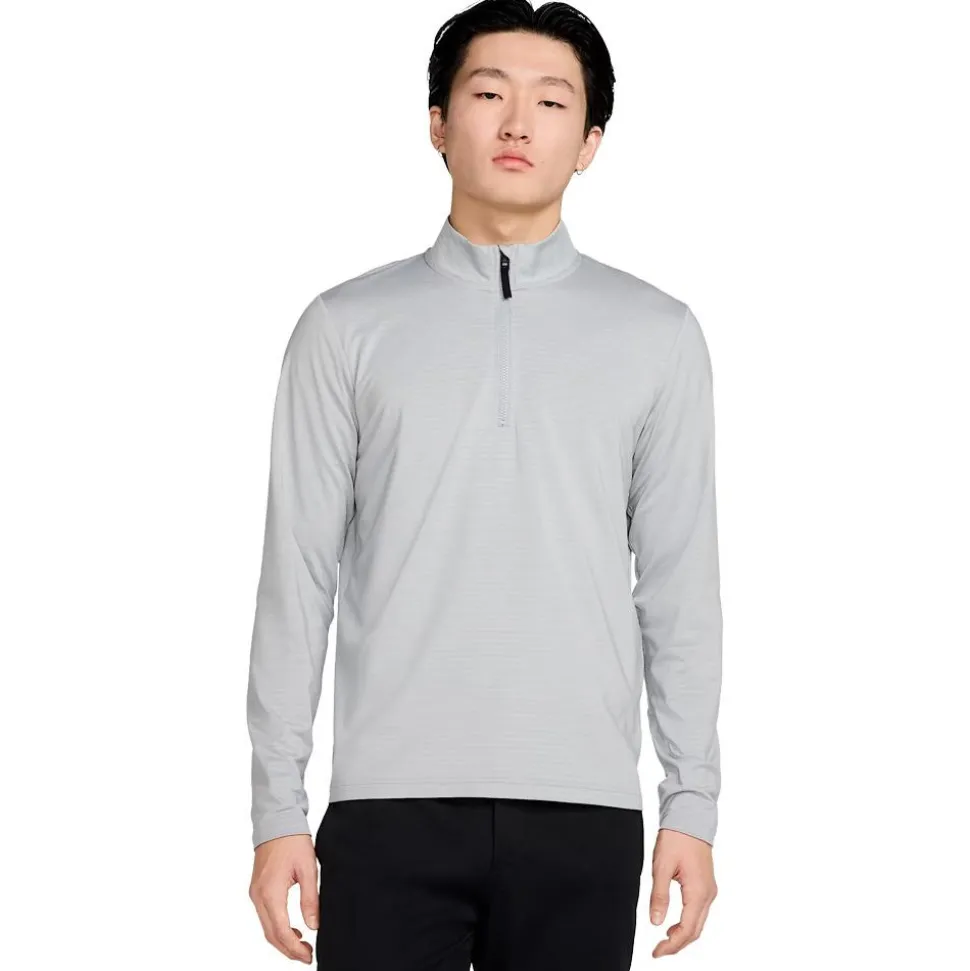 Pull Nike Dri Fit Victory Half Zip Top Wolf Grey Black
