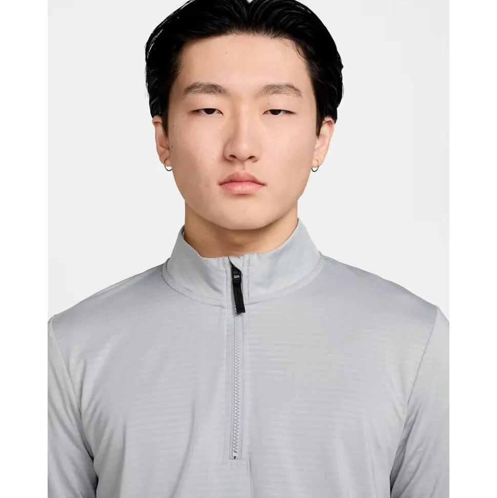 Pull Nike Dri Fit Victory Half Zip Top Wolf Grey Black