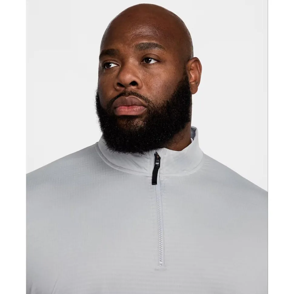 Pull Nike Dri Fit Victory Half Zip Top Wolf Grey Black