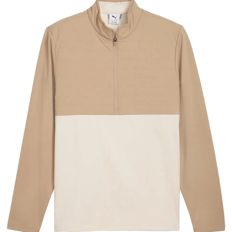 Pull Puma Golf Cloudspun Tech Hybrid 1/2 Zip Ice Coffee