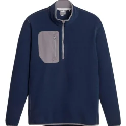 Pull Puma Golf Fleece 1/4 Zip Navy Blazer Slate Sky