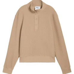 Pull Puma Golf W Boulder 1/2 Snap Pullover Ice Coffee