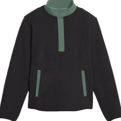 Pull Puma Golf W Fleece 1/4 Zip Black Eucalyptus