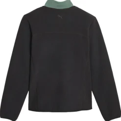 Pull Puma Golf W Fleece 1/4 Zip Black Eucalyptus
