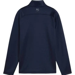 Pull Puma Golf Waffle Fleece 1/4 Zip BN Deep Navy