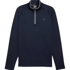Pull Puma Golf Waffle Fleece 1/4 Zip Deep Navy