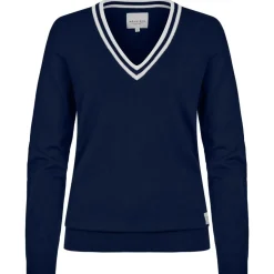 Pull Rohnisch Adele Knitted Sweater Navy White