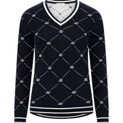 Pull Rohnisch Adele Knitted Sweater R Check Navy