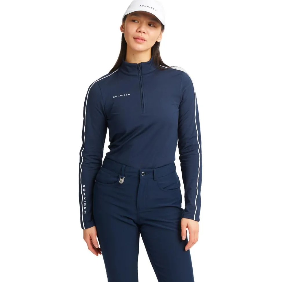Pull Rohnisch Amie Brushed Midlayer Navy
