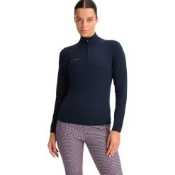 Pull Rohnisch Kora Knitted Half Zip Navy