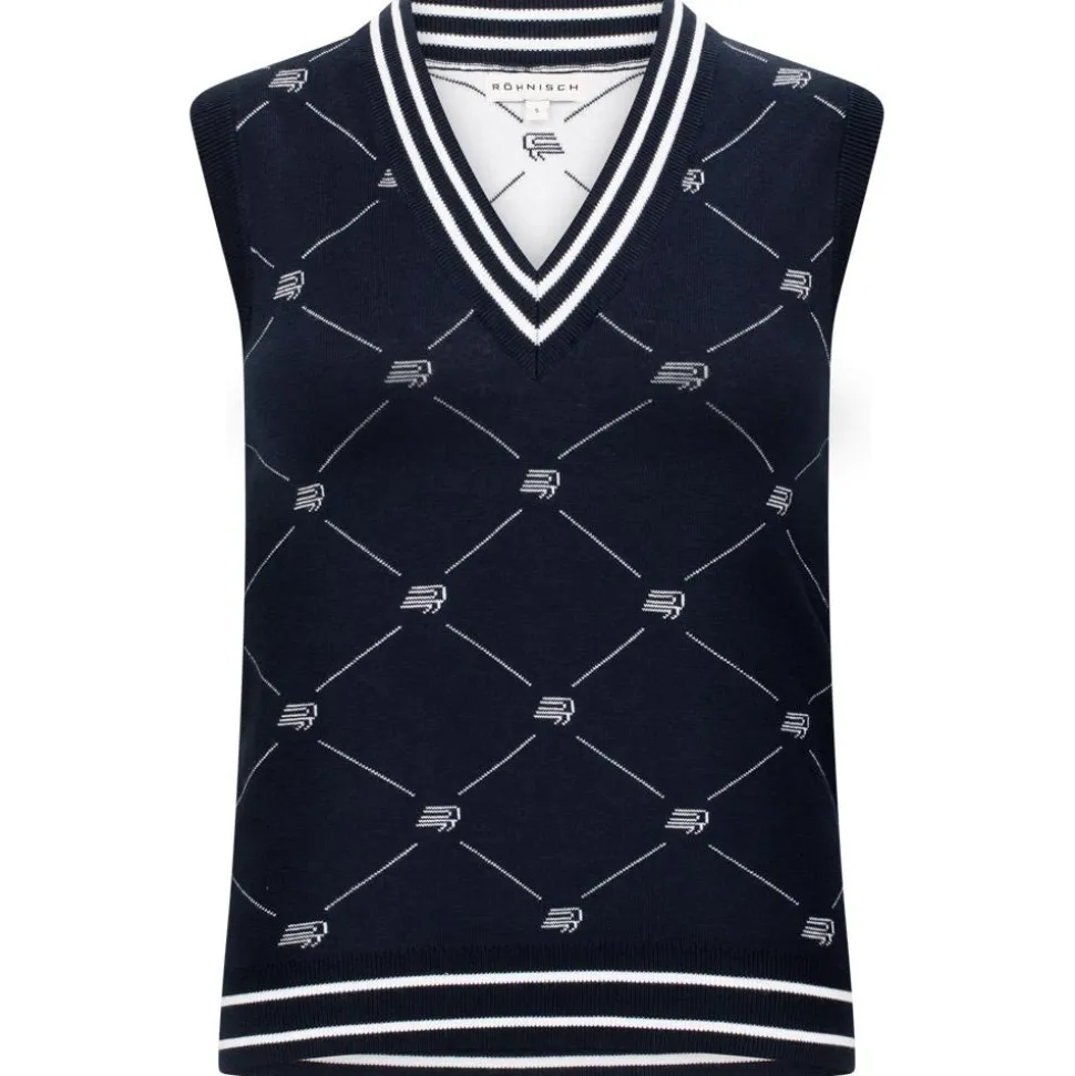 Pull Rohnisch R Logo Vest R Check Navy