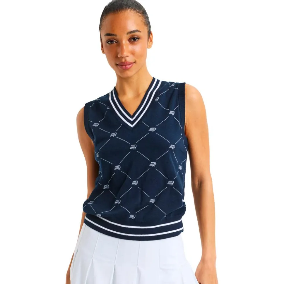 Pull Rohnisch R Logo Vest R Check Navy