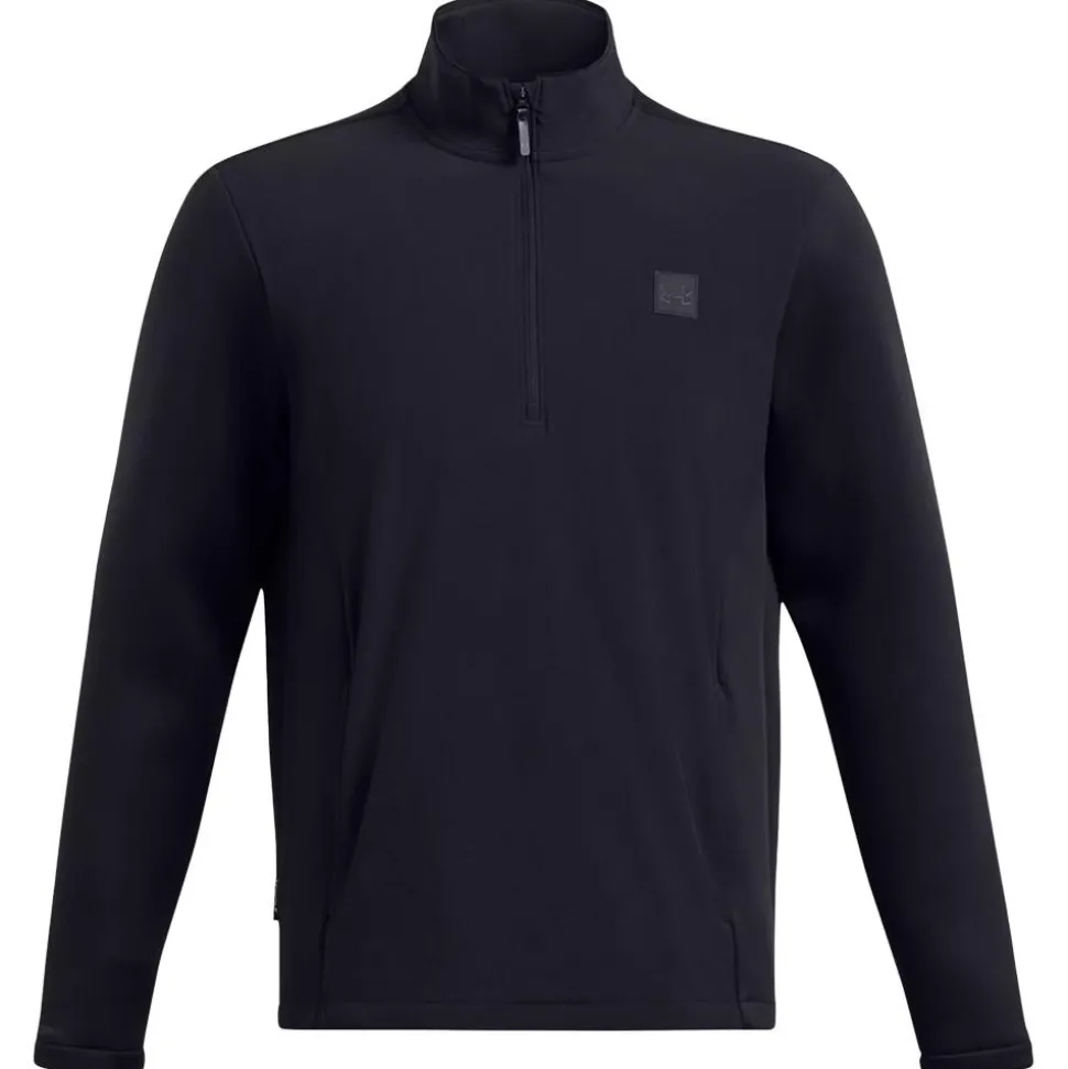Pull Under Armour Drive Pro Storm Hybrid Half Zip Black Metallic Silver