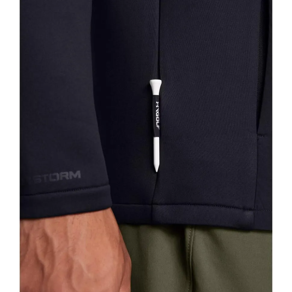 Pull Under Armour Drive Pro Storm Hybrid Half Zip Black Metallic Silver