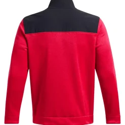 Pull Under Armour Drive Storm Sweater Fleece Half Zip Red Black White