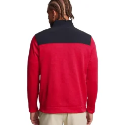 Pull Under Armour Drive Storm Sweater Fleece Half Zip Red Black White