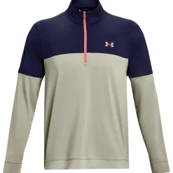 Pull Under Armour Storm Midlayer Half Zip Grove Green Navy Red