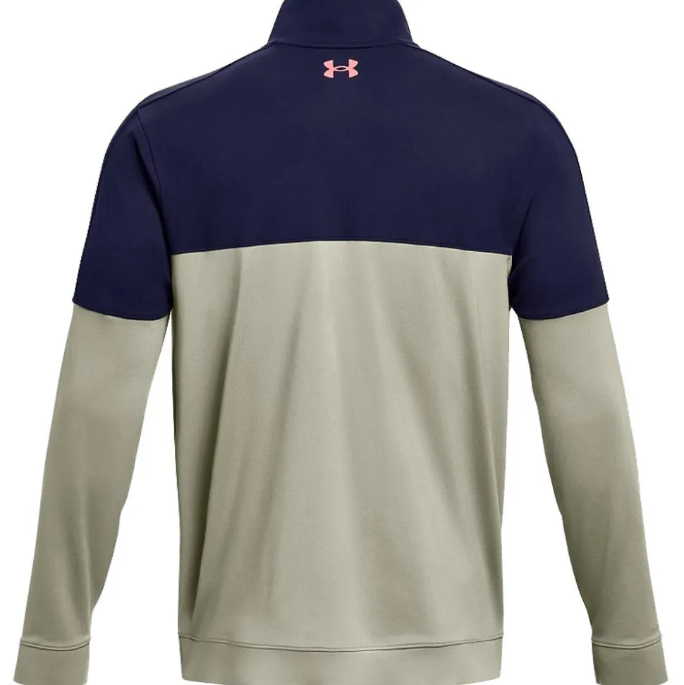 Pull Under Armour Storm Midlayer Half Zip Grove Green Navy Red