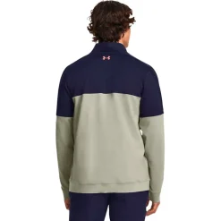 Pull Under Armour Storm Midlayer Half Zip Grove Green Navy Red