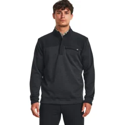 Pull Under Armour Storm Sweaterfleece Half Zip Black WHite White