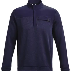 Pull Under Armour Storm Sweaterfleece Half Zip Midnight Navy White