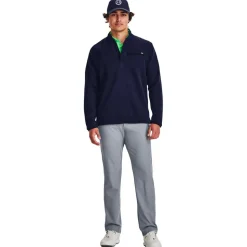 Pull Under Armour Storm Sweaterfleece Half Zip Midnight Navy White