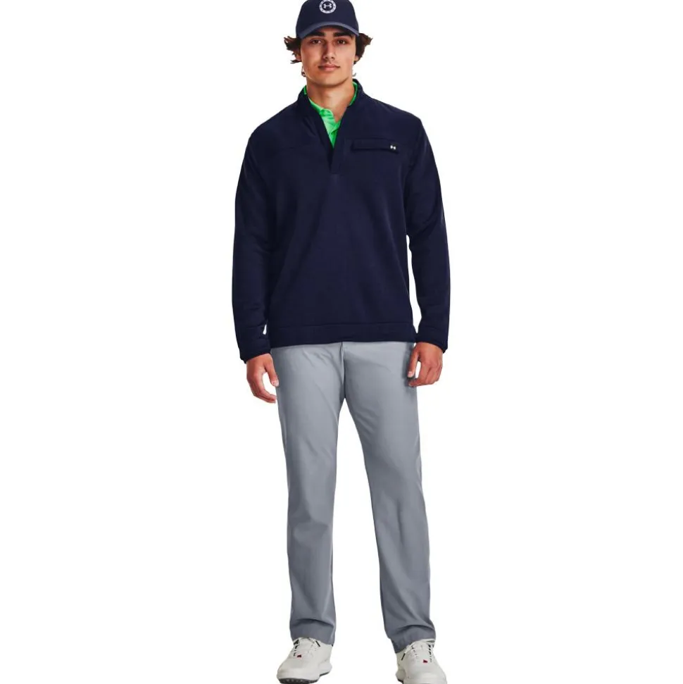 Pull Under Armour Storm Sweaterfleece Half Zip Midnight Navy White
