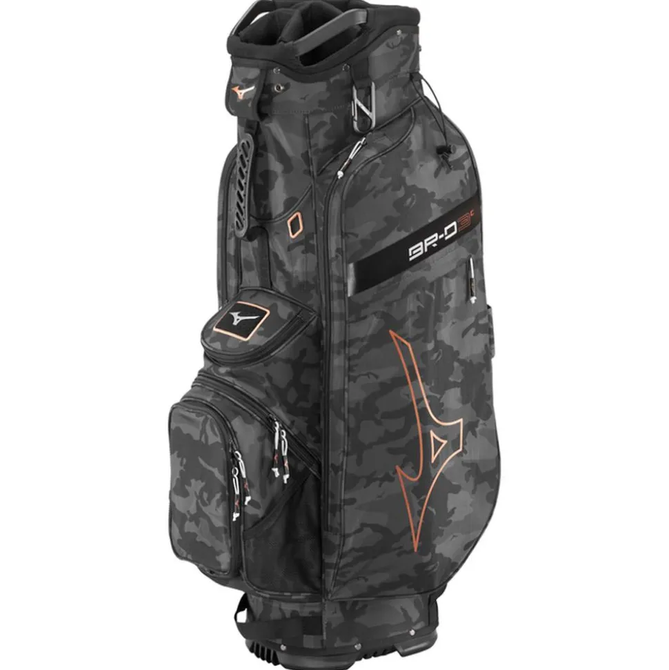 Sac chariot série Mizuno BR-D3 Cart Bag Black Camo Copper