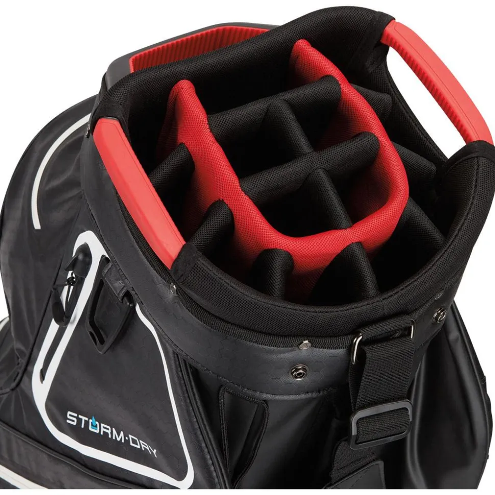 Sac chariot série Taylormade Storm-Dry Waterproof Black White Red