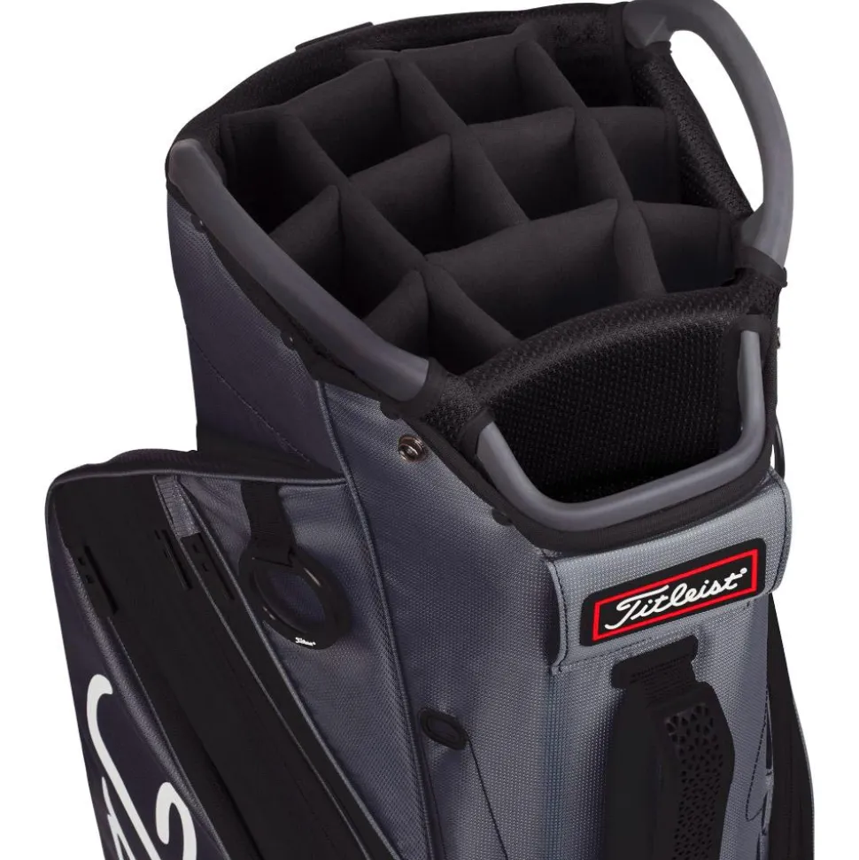 Sac chariot série Titleist Cart 14 Charcoal Graphite Black