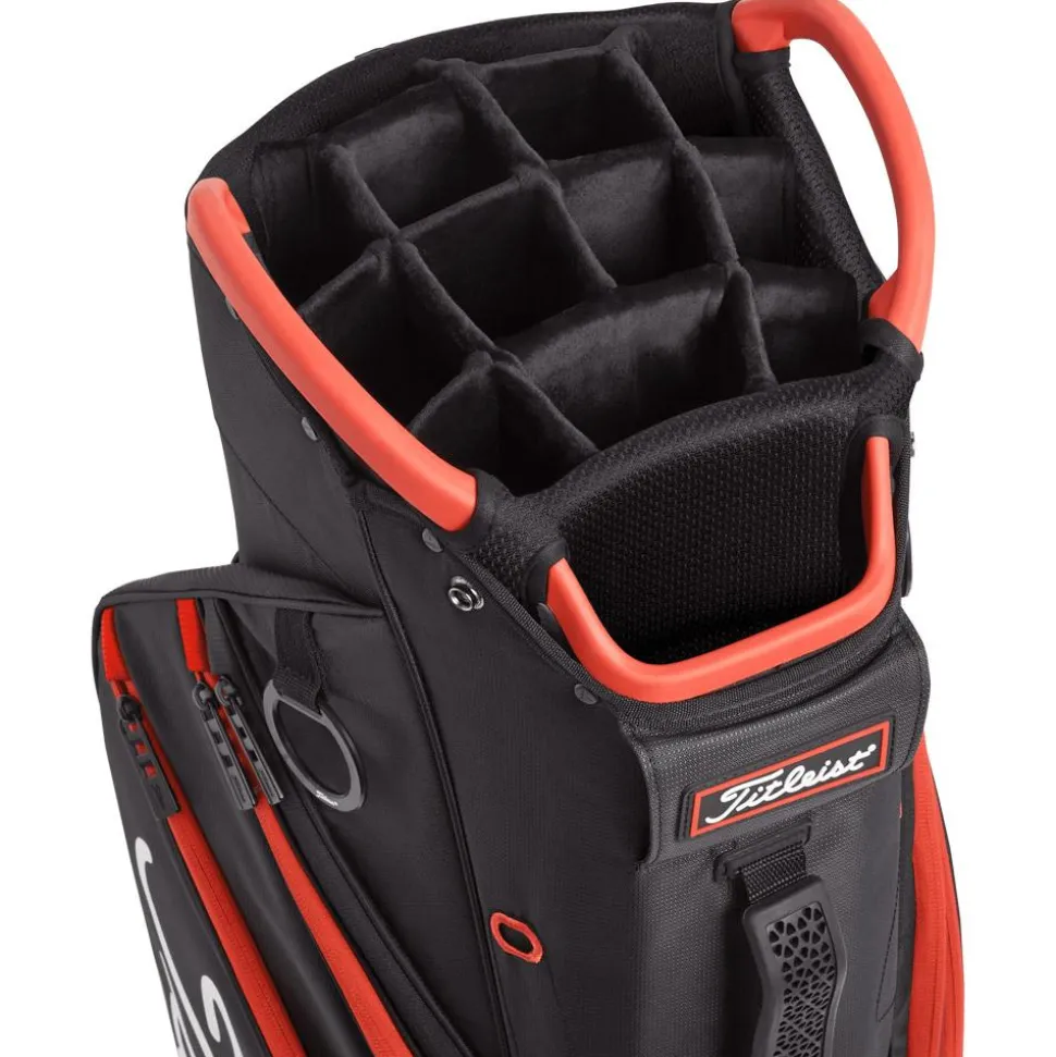 Sac chariot série Titleist Cart 14 Black Black Red
