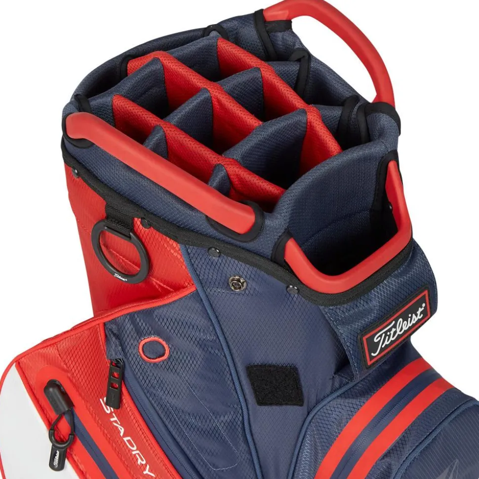 Sac chariot série Titleist Cart 14 Stadry Navy Red White