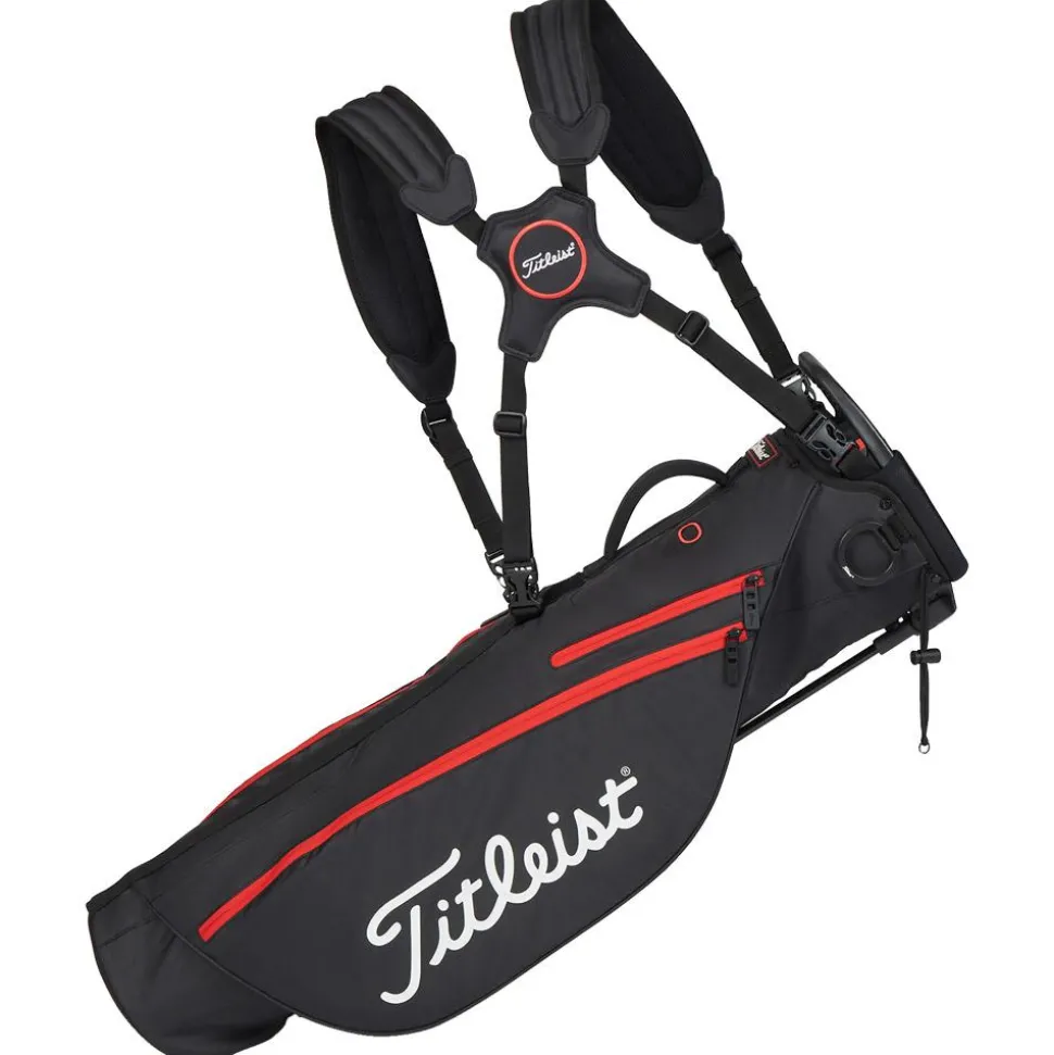 Sac souple 1/2 série Titleist Premium Carry Bag Black Black Red