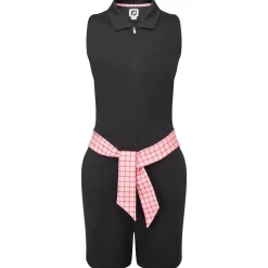 Short Footjoy Sleeveless Romper Black