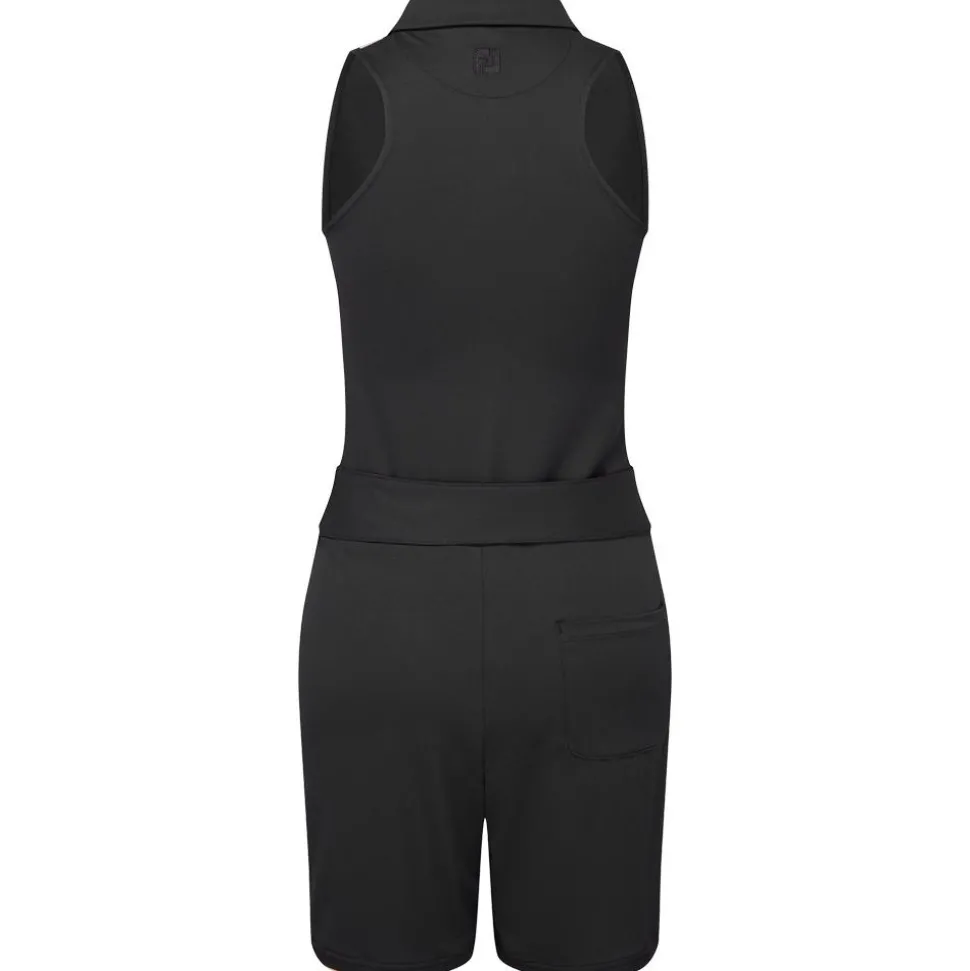 Short Footjoy Sleeveless Romper Black