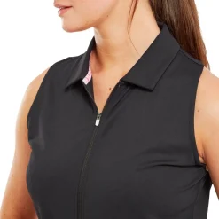 Short Footjoy Sleeveless Romper Black