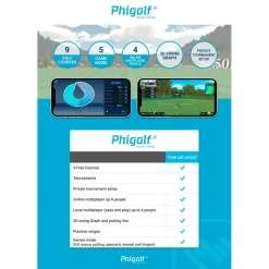 Simulateur de golf Phigolf WGT 2 Home Golf Simulator