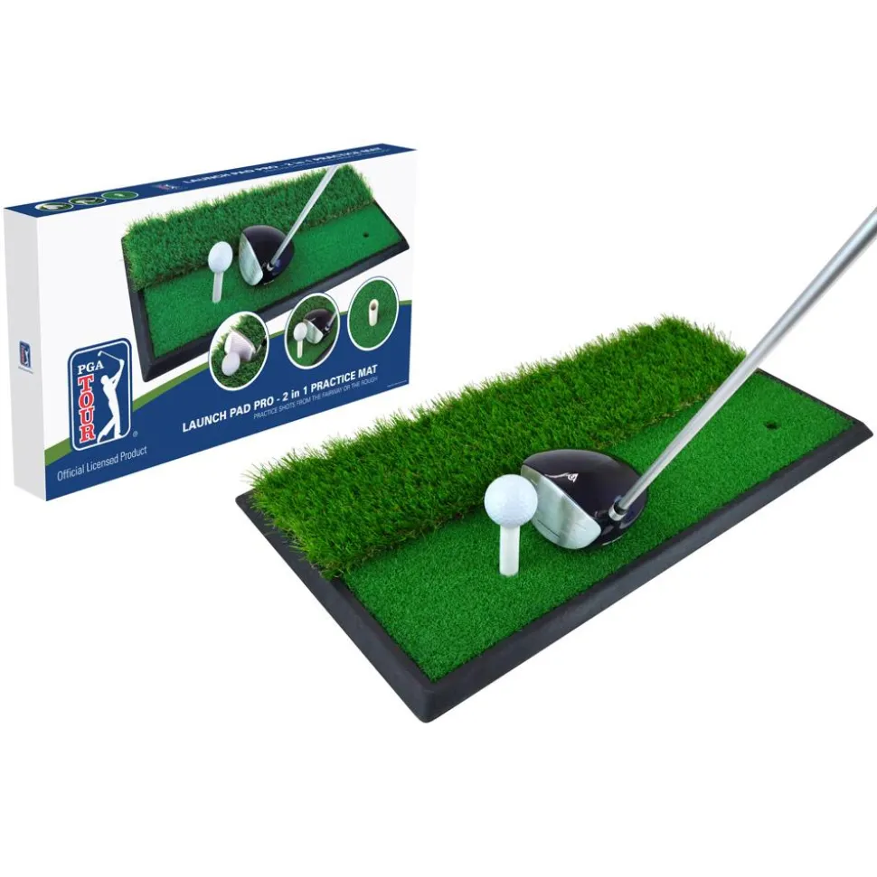 Tapis de golf PGA Tour Launch Pad Pro 2 In 1 Hitting
