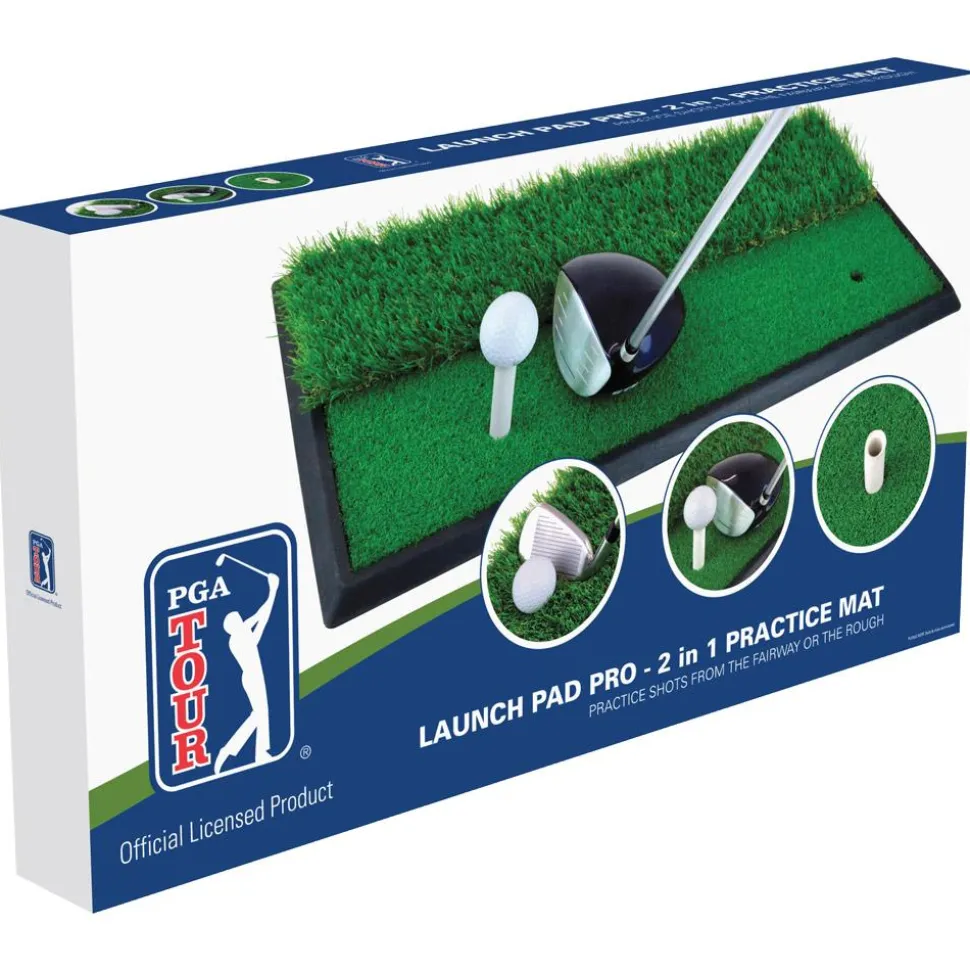 Tapis de golf PGA Tour Launch Pad Pro 2 In 1 Hitting