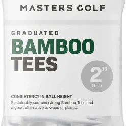 Tees Masters Bamboo Graduated Blanc 51mm