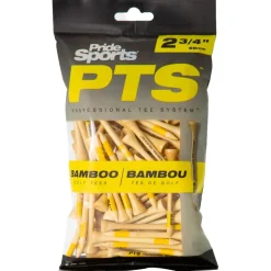 Tees Pride Sports PTS Bamboo 2 3/4In Tees Yellow Pack 100
